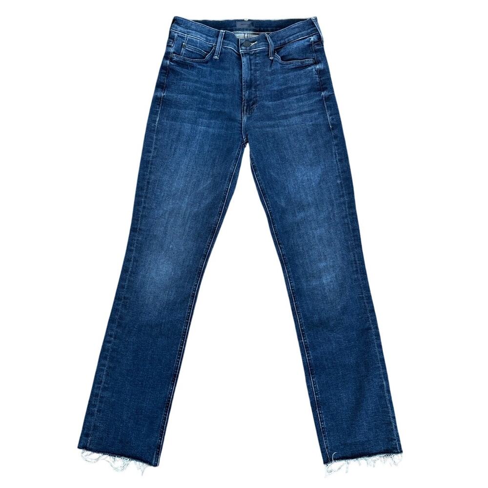 MOTHER Jeans Mid Rise Dazzler Ankle Fray